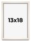 Minimalist White Picture Frame - UV Acrylic, Foam Board Backing, Hanging Hardware